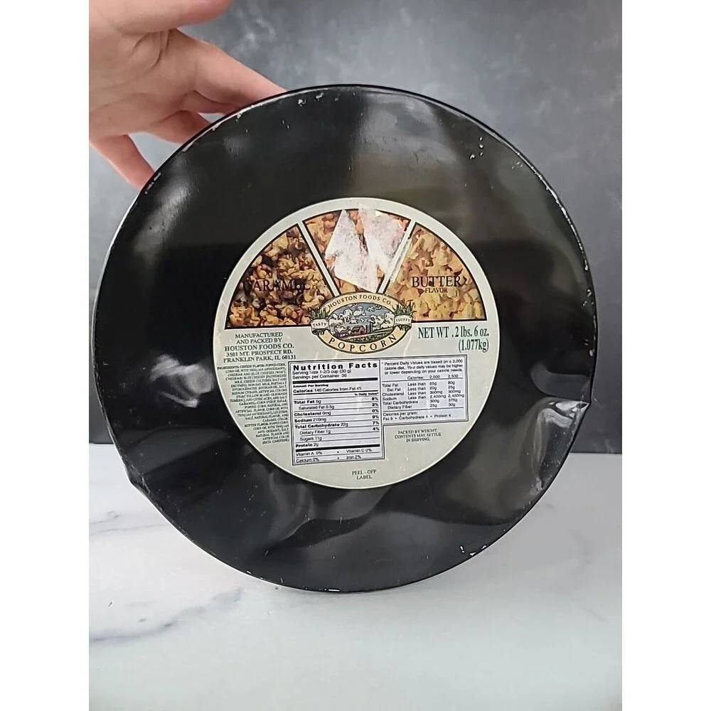 Vintage Santa Lidded Tin, EMPTY FAIR CONDITION